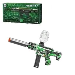 Іграшковий автомат, зелений, з вбудованим акумулятором, орбізами та підсвічуванням