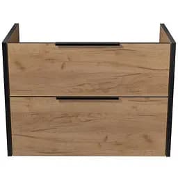Тумба Мойдодир під стільницю Line Craft 80-А дуб крафт/Чорний