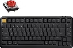 Клавіатура Keychron J1 82Key K pro Red WL/BT/USB-A QMK Hot-swap EN/UKR RGB Black (J1-H1-UA)