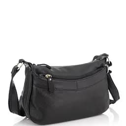 Женская кожаная сумка черная Riche NM20-W0326A