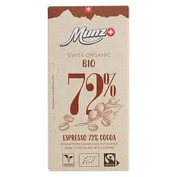 Шоколад черный Munz Органический с кофе 72% 100 г (873299)