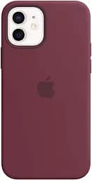 Чохол Silicone Case з MagSafe для Apple iPhone 12/12 Pro (Plum) ААА [53710] - мініатюра 4