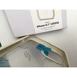 Протиударний прозорий чохол Spigen Ultra Hybrid  для iPhone 15 Mute Beige ACS06800 - мініатюра 8
