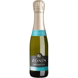 Вино игристое Zonin Prosecco Spumante Brut Cuvee 1821 DOC, белое, брют, 11%, 0,2 л