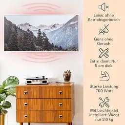 Інфрачервоний обігрівач Klarstein Wonderwall air art до 14 м² (10035129) - мініатюра 7
