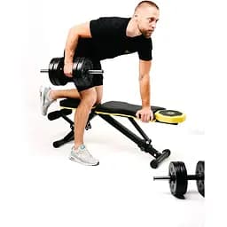 Набір Besport PowerPro гантелі 2х21кг з лавою WB-002 - мініатюра 8