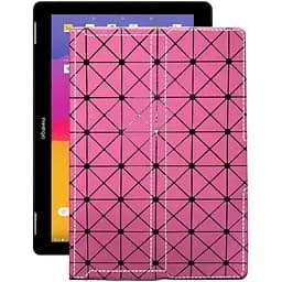 Чехол StatusCASE из экокожи для планшета Prestigio Wize PMT3771 3G Розовый ромб