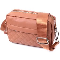 Жіноча сумка крос-боді з монетницею з екошкіри Vintage 22795 руда