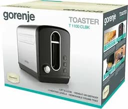 Тостер Gorenje 950 Вт функц. розморожування автовідключення пластик+метал чорний - мініатюра 5