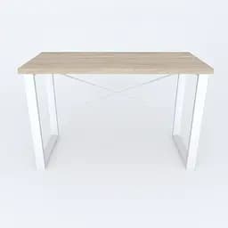 Письмовий стіл Ferrum-decor Драйв 750x1000x700 Білий метал ДСП Дуб Сонома 32 мм (FRD-103376) - мініатюра 3