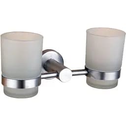 Склянка подвійна Globus Lux SS 8428 хром матовий