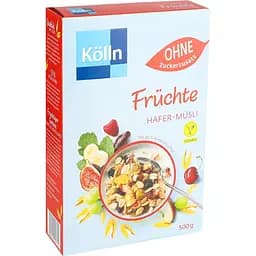 Уценка. Мюсли Kolln с фруктами без сахара 500 г