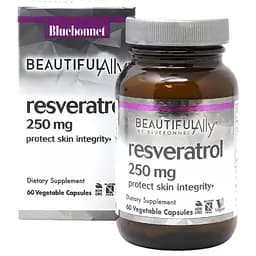 Ресвератрол Bluebonnet Nutrition Resveratrol Beautiful Ally 250 мг 60 рослинних капсул