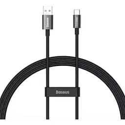 Кабель Baseus Superior Series SUPERVOOC Fast Charging Data Cable USB to Type-C 65W 1 м Черный