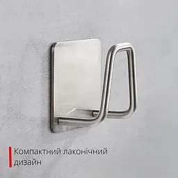 Тримач підставка для губки в раковину на кухню або рушника у ванну з нержавіючої сталі, Yu Xin Сріблястий 86584 - мініатюра 2