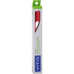 Зубна щітка Vitis Orthodontic Access + Vitis Orthodontic зубна паста 15 мл в асортименті червона  - мініатюра 2