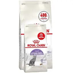 Сухой корм для взрослых стерилизованных кошек и кастрированных котов Royal Canin Sterilised 2 кг + 400 г