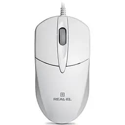 Миша REAL-EL RM-211 USB white
