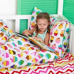 Простирадло Cosas на резинці в дитяче ліжечко 60х120 red zigzag, червоний (Зиг_красный_1) - мініатюра 7