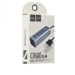 USB-хаб Hoco HB1 4USB Line machine Tarnish
