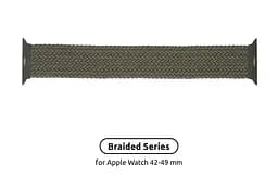 Ремінець ArmorStandart Braided Solo Loop для Apple Watch 49/46/45/44/42 (Series 1-3) Inverness Green Size 8 (160 mm) (ARM58076)