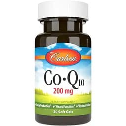 Коэнзим Q10 Carlson 200 мг 30 гелевых капсул