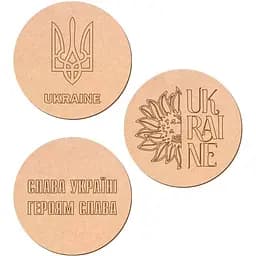 Набор подставок под чашки Rosa Talent №1 МДФ d:10 см 3 шт