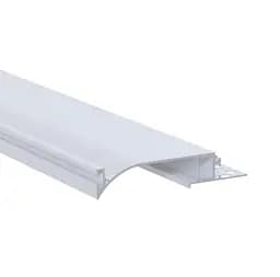 LED профіль прихований плінтус під шпаклівку з розсіювачем PC, 3м KLOODI KLP6518TR 3 - мініатюра 3