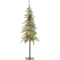 Ялинка штучна J-line з вбудованою гірляндою на високій ніжці засніжена 170 см (48786)