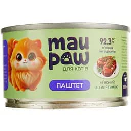 Набір вологого корму для дорослих котів MAU PAW  1.2 кг (11 шт. + 1 шт. подарунок х 100 г) - мініатюра 3