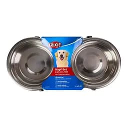 Миски металеві Trixie Eat on Feet на підставці для собак 900 мл 2 шт. (25232) - мініатюра 2