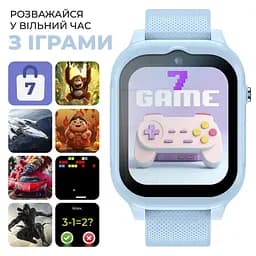 Дитячий смарт-годинник JETIX G99 зі змінним корпусом, GPS, 4G Відеодзвінком і вологозахистом (Blue) - мініатюра 8