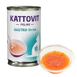 Лікувальний напій Kattovit Veterinary Gastro Drink для котів із захворюваннями ШКТ банку 135 мл