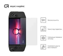 Захисне скло для Lenovo Legion Go, Glass.CR, загартоване, прозоре, 9H, олеофобне покриття, ударостійке, стійке до подряпин, ультратонке, просте встановлення, для ігрової консолі, ArmorStandart (ARM74482) - мініатюра 2
