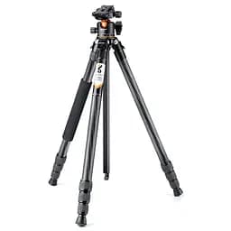 Штатив K&F Concept A254C4+BH-35L Карбоновий, Висота 177 см, Макс 15 кг