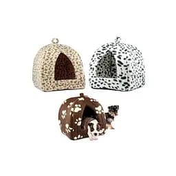 Будиночок для домашніх тварин pet hut white, Будиночок лежанка для маленького собаки, Затишний будиночок для кота