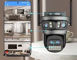Вулична WiFi IPкамера Besder A22YQQS 20Мп  4 об'єктиви Zoom 10-кратний чорна - мініатюра 9