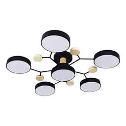 Світлодіодна LED люстра Linisoln Dim 9609/5+1BK