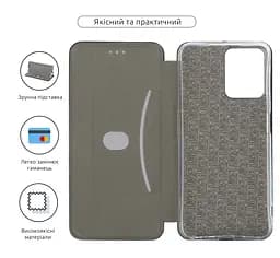Чехол-книжка для Realme C35, G-Case, черный, кожаный чехол-книга из экокожи (PU) и TPU, с магнитом, с подставкой и вместительным кардхолдером, противоударный, защита всего корпуса, ArmorStandart (ARM61506) - мініатюра 3