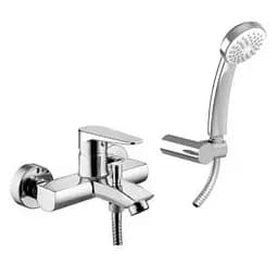 Смеситель для ванны Paffoni Orange с душевым гарнитуром chrome OG023CR, Хром