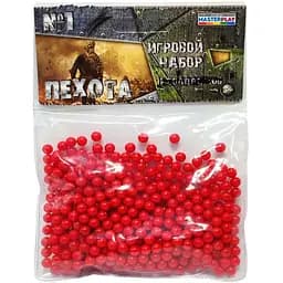 Пластикові кульки для дитячої зброї Colorplast 6 мм 500 шт. Червоний 1-153