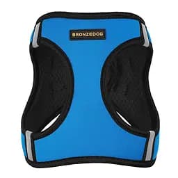 Шлея для собак Bronzedog Sport Vest L 26х20х3 см темно-блакитна - мініатюра 2