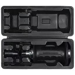 Викрутка реверсивна ударна Yato тріщатка 175 мм 6 насадок CrV у футлярі (YT-28003)