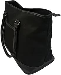 Коттонова дорожня сумка 40L Weekender чорна 55х35х24 см LS sum0028898 - мініатюра 6