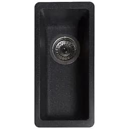 Гранітна кухонна мийка Romzha Mira U-160 Antracit (901) під стільницю