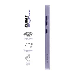 Чехол Samsung Galaxy S24 Ultra 5G (SM-S928), Unit MagSafe, фиолетовый, прозрачный, магсейф, противоударный, магнитный, панель-накладка с поддержкой MagSafe, с поддержкой беспроводной зарядки, TPU+PC, защита всего корпуса, ударопрочный - мініатюра 3