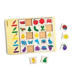 Деревянный сортер "Ассоциации-цвета" Ubumblebees PSD056