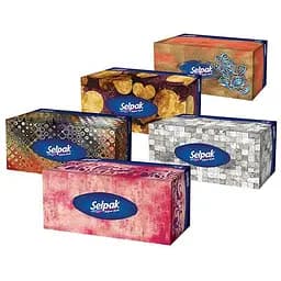 Салфетки гигиенические Selpak Макси, трехслойные,100 шт., в ассортименте