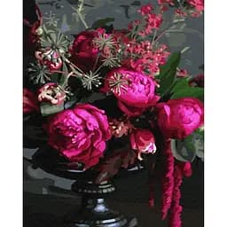 Картина за номерами Brushme Малинові півонії 40x50 см (GX7540)
