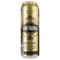 Пиво Volfas Engelman Rinktinis Premium Lager, светлое, 5,2%, ж/б, 0,568 л